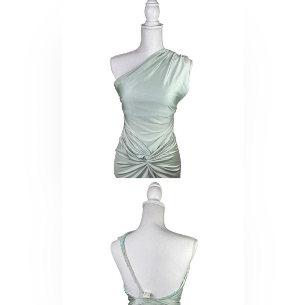 Baobab | NWT Miamar One Shoulder Maxi Dress in Sage Green Size L